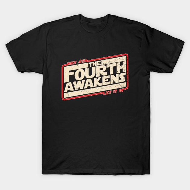 The 4th Awakens T-Shirt by Hoogie Tees